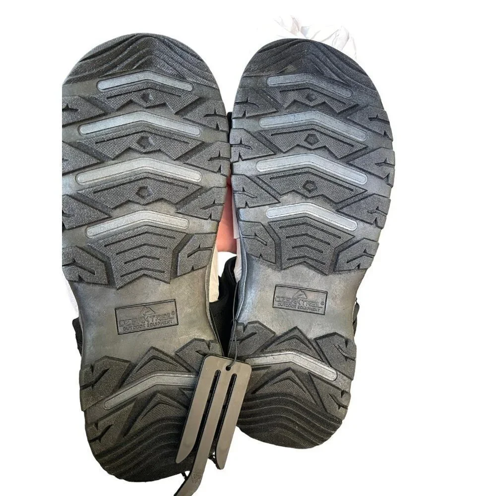 NEW Ozark Trail Men's SIZE 13 Outdoor Trek Ankle Strap Sandals Black